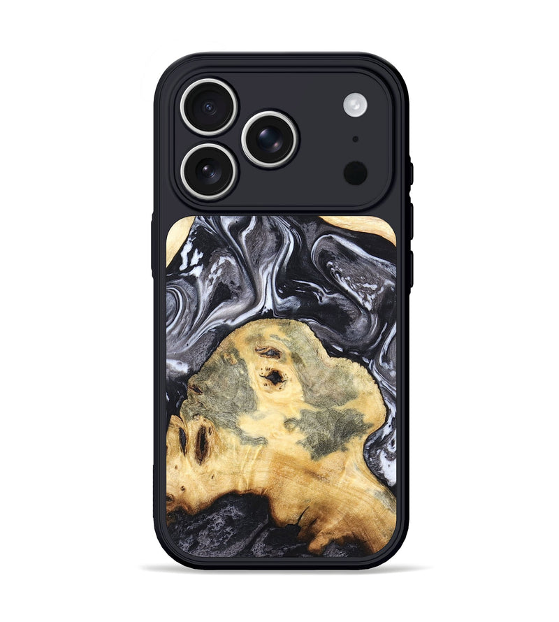 iPhone 17 Pro Wood Phone Case - Odis (Black & White, 819757)