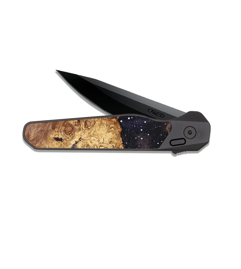 EDC Dark Slate Wood Pocket Knife - Allie (Cosmos, 819761)