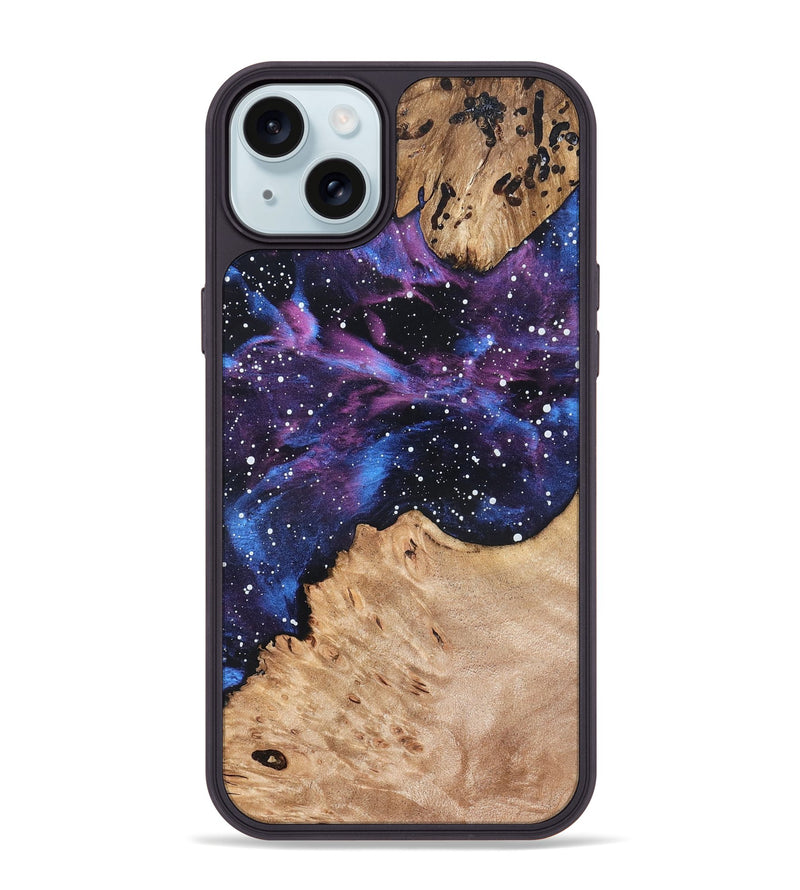 iPhone 15 Plus Wood Phone Case - Elenora (Cosmos, 819764)