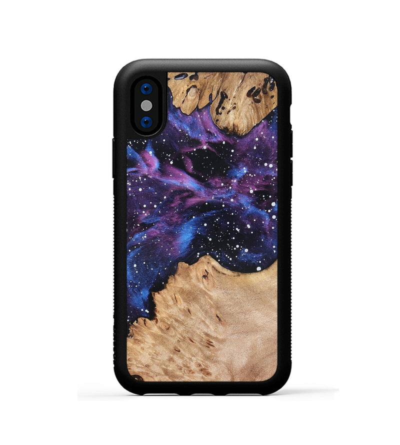 iPhone Xs Wood Phone Case - Elenora (Cosmos, 819764)