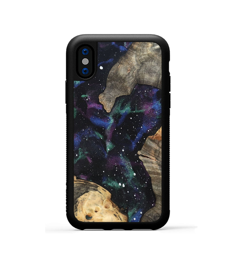 iPhone Xs Wood Phone Case - Hulda (Cosmos, 819765)