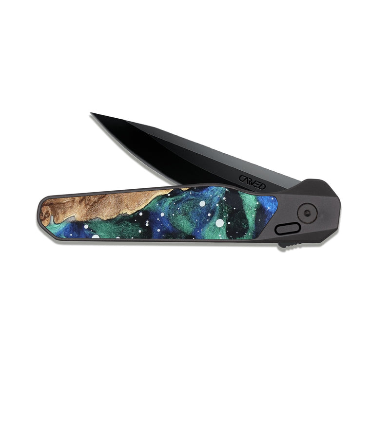 EDC Dark Slate Wood Pocket Knife - Kirby (Cosmos, 819766)