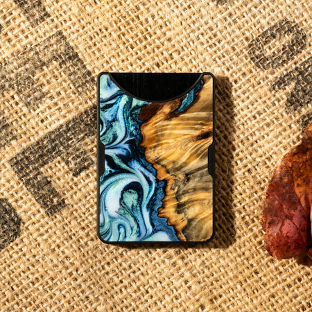 Hexagon Pattern Alloy Wallet