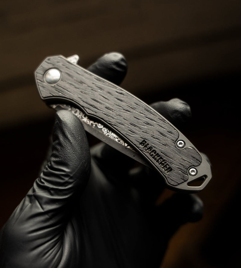 Blackened Folding Knife