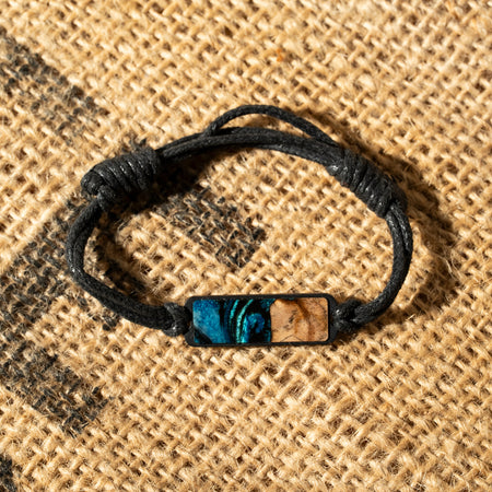 Handmade Bracelets on green leaves