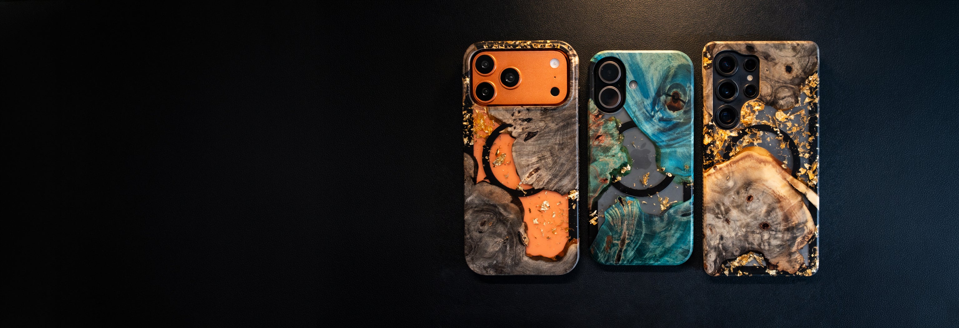 Carved Phone Case on display
