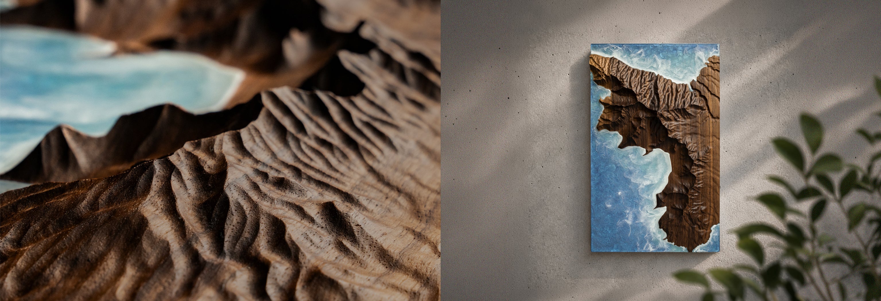 Carved Phone Case on display