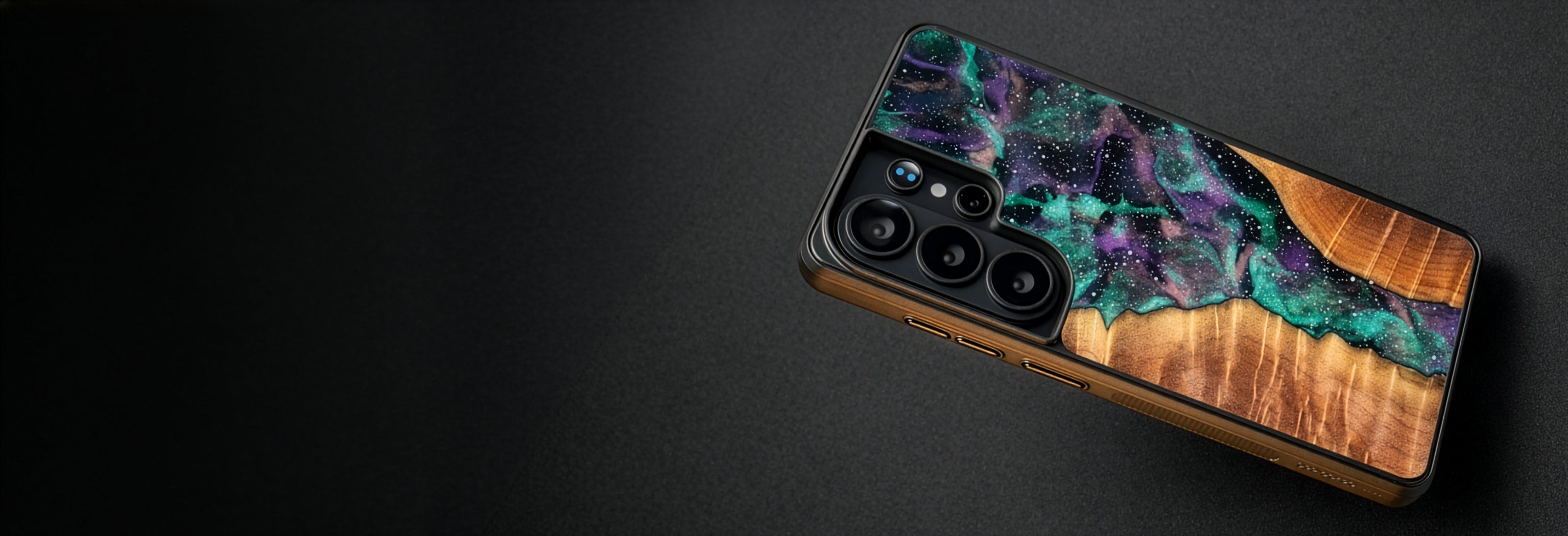 Carved Phone Case on display