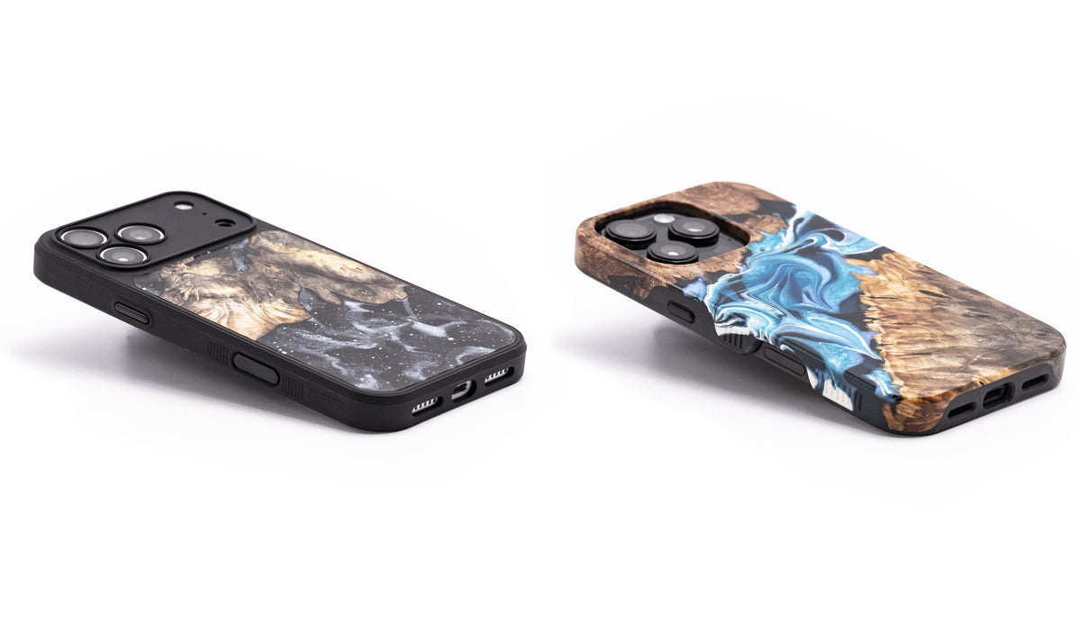 Wood iPhone Cases | Unique + Colorful Resin - Carved Wood iPhone Cases | Unique + Colorful Resin - Carved