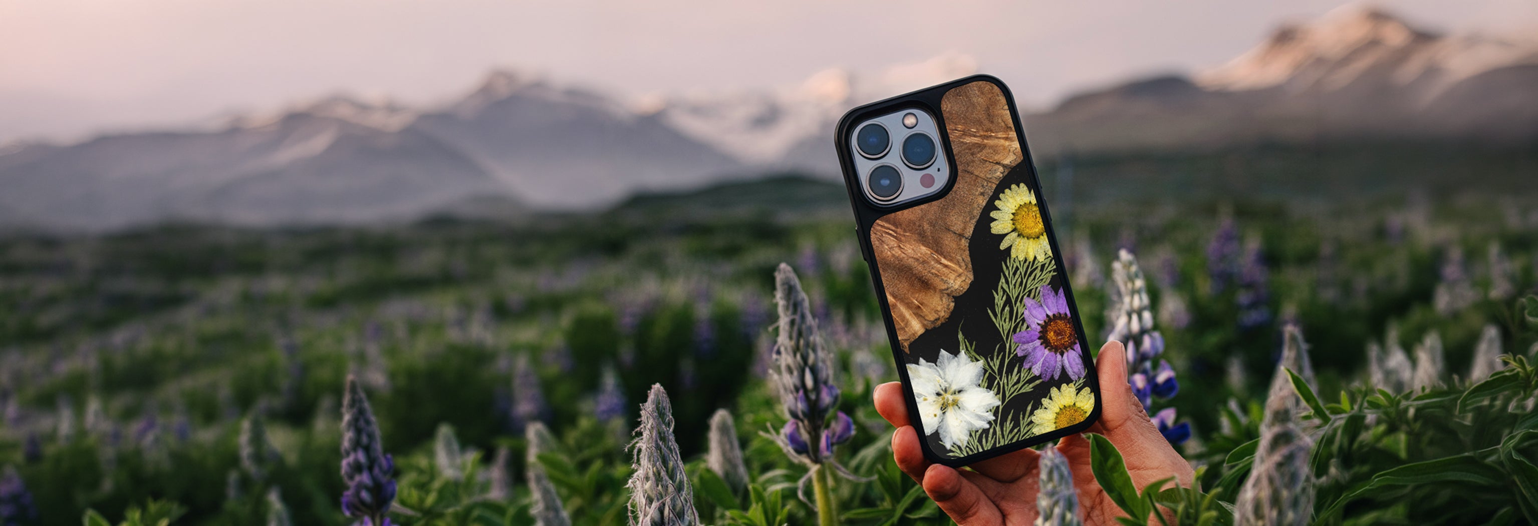 Carved Phone Case on display