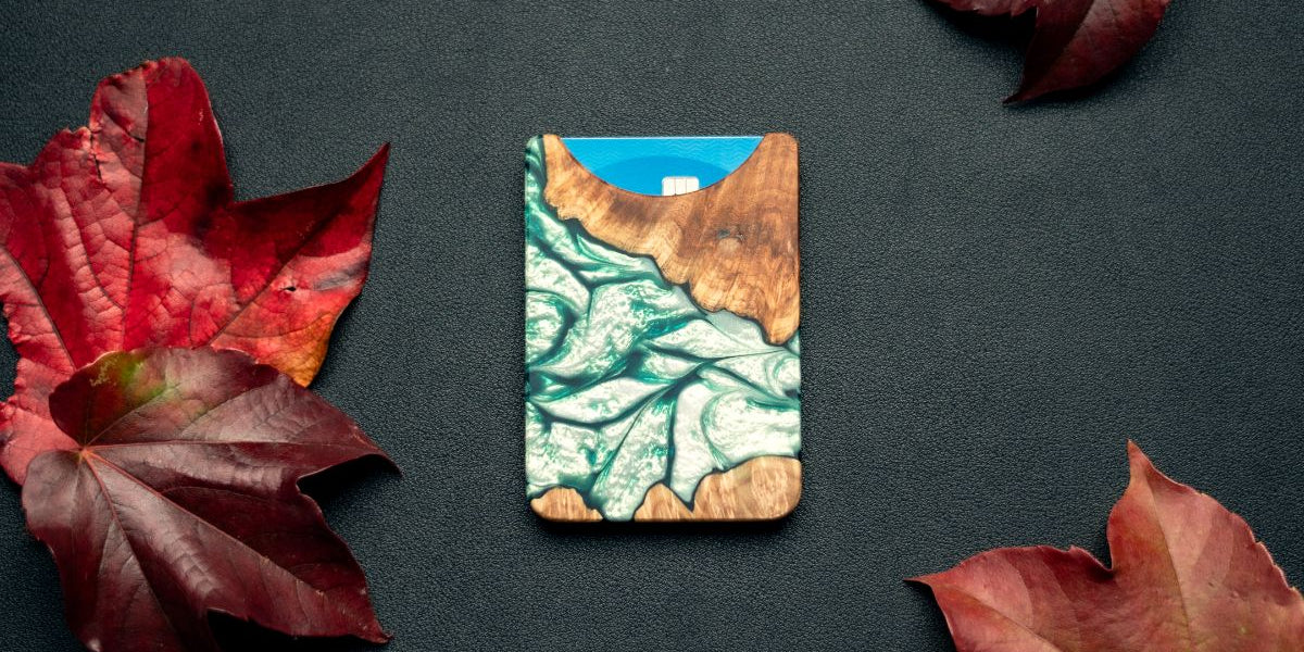 Alloy Wallets - Wood+Resin, Indiana Made 2020