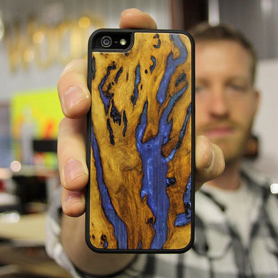 Our first Wood+Resin inlay case