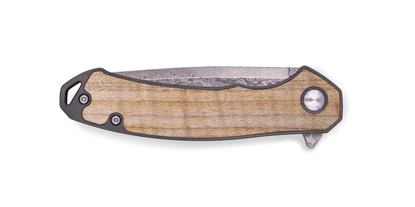EDC Burl Wood Pocket Knife - Ebony (Wood Burl, 650981)