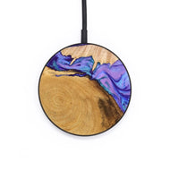 Circle Wood+Resin Wireless Charger - Brianna (Purple, 652672)