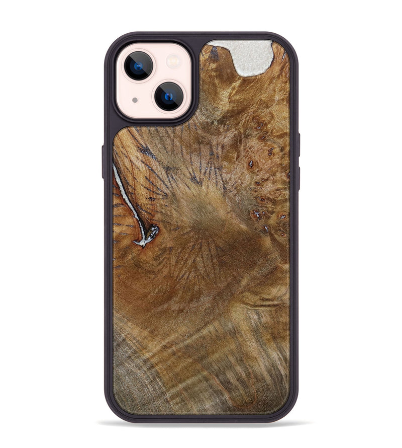 iPhone 14 Plus Wood+Resin Phone Case - Ayla (Wood Burl, 653044)