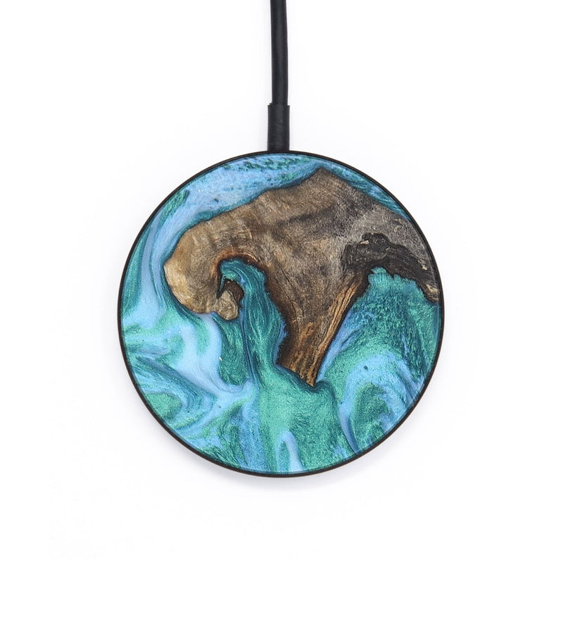Circle Wood+Resin Wireless Charger - Emersyn (Green, 655192)