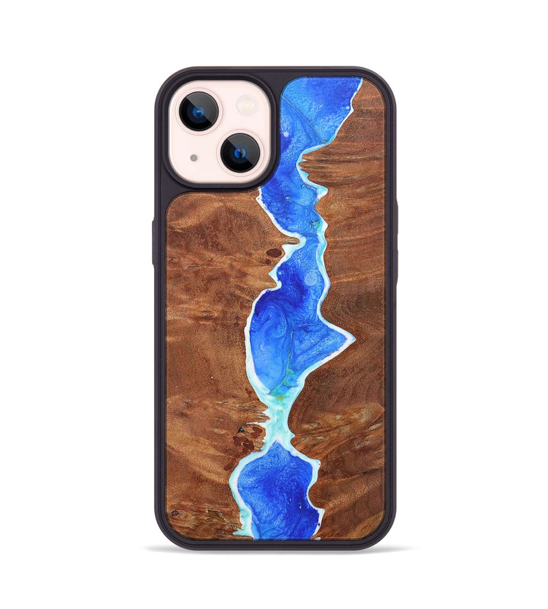 iPhone 14 Wood+Resin Phone Case - Arabella (Watercolor, 655890)