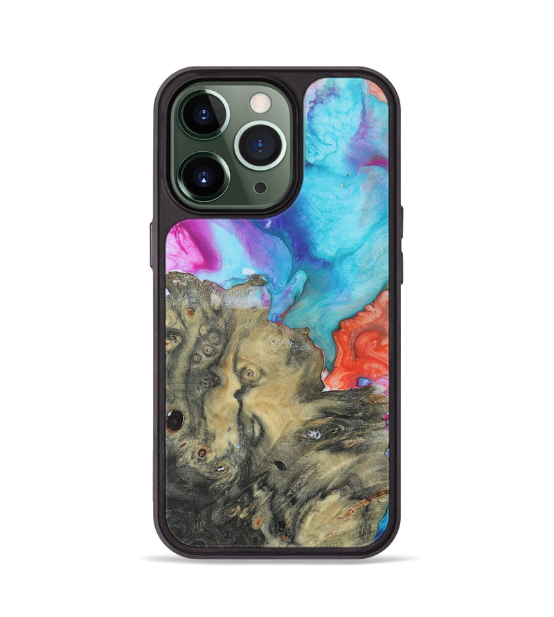 iPhone 13 Pro Wood+Resin Phone Case - Terry (Watercolor, 655922)