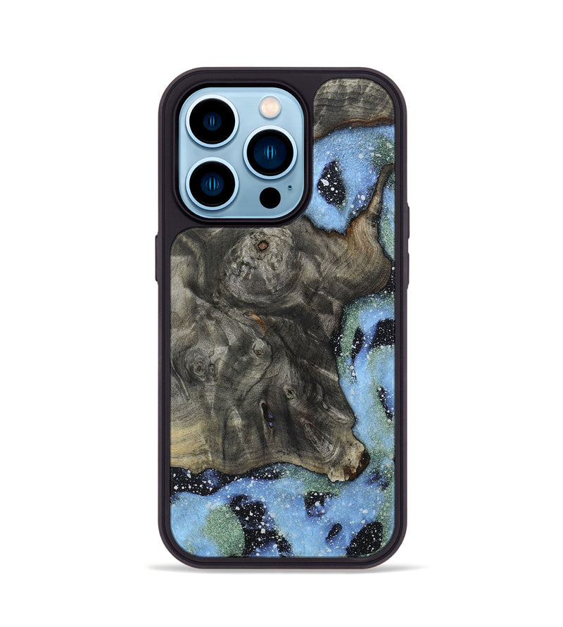 iPhone 14 Pro Wood+Resin Phone Case - Makayla (Cosmos, 658028)