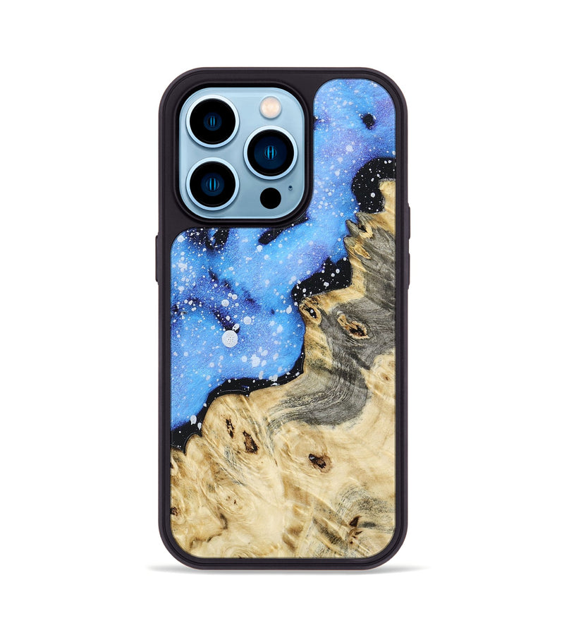 iPhone 14 Pro Wood+Resin Phone Case - Cory (Cosmos, 658029)