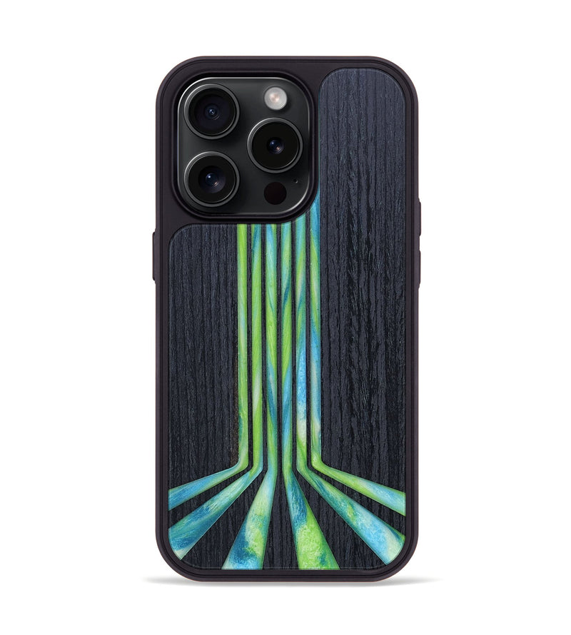 iPhone 15 Pro Wood+Resin Phone Case - John (Retro, 659517)