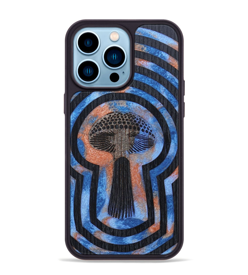 iPhone 14 Pro Max Wood+Resin Phone Case - Kadence (Retro, 659528)