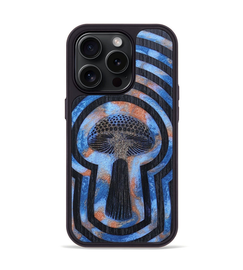 iPhone 15 Pro Wood+Resin Phone Case - Luka (Retro, 659538)