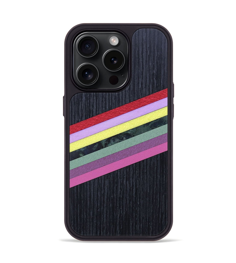 iPhone 15 Pro Wood+Resin Phone Case - Craig (Retro, 659554)