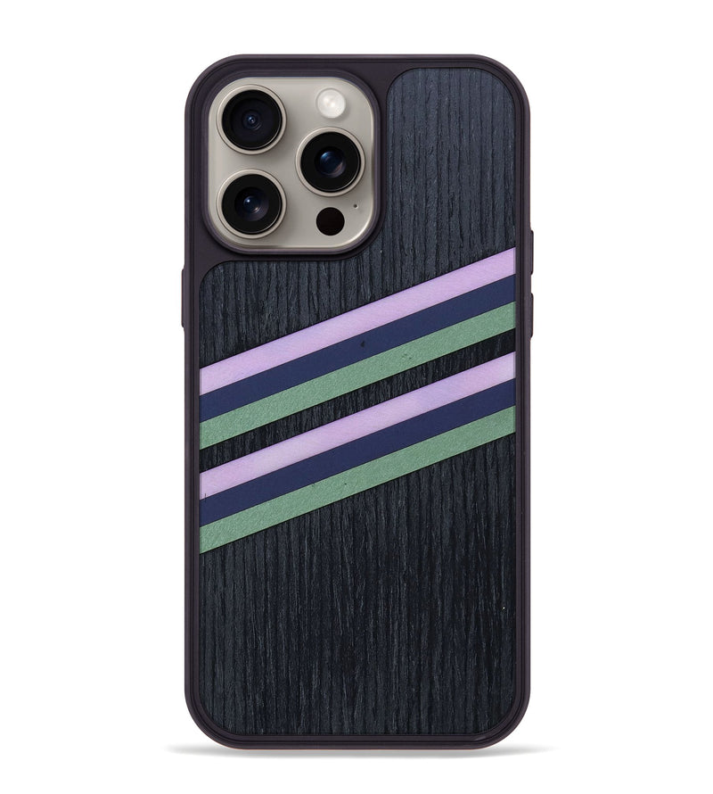 iPhone 15 Pro Max Wood+Resin Phone Case - Rickie (Retro, 659557)