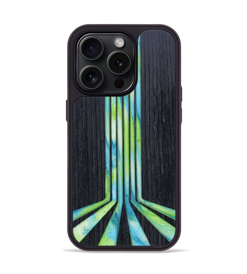 iPhone 15 Pro Wood+Resin Phone Case - Evie (Retro, 659558)
