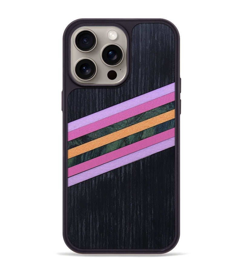 iPhone 15 Pro Max Wood+Resin Phone Case - Erma (Retro, 659561)