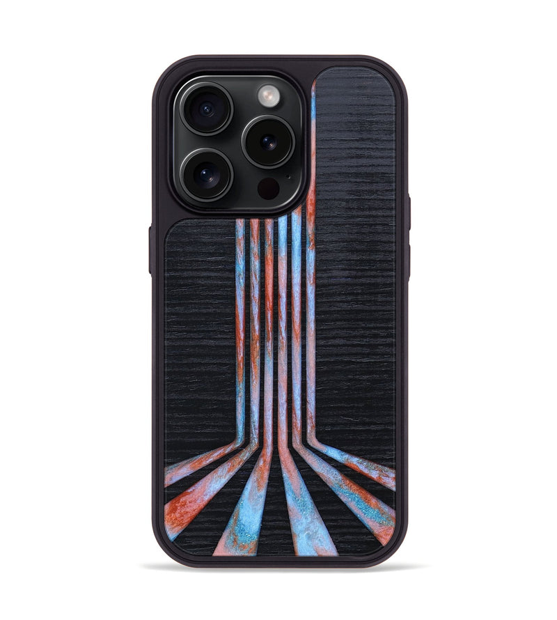 iPhone 15 Pro Wood+Resin Phone Case - Vicky (Retro, 659567)