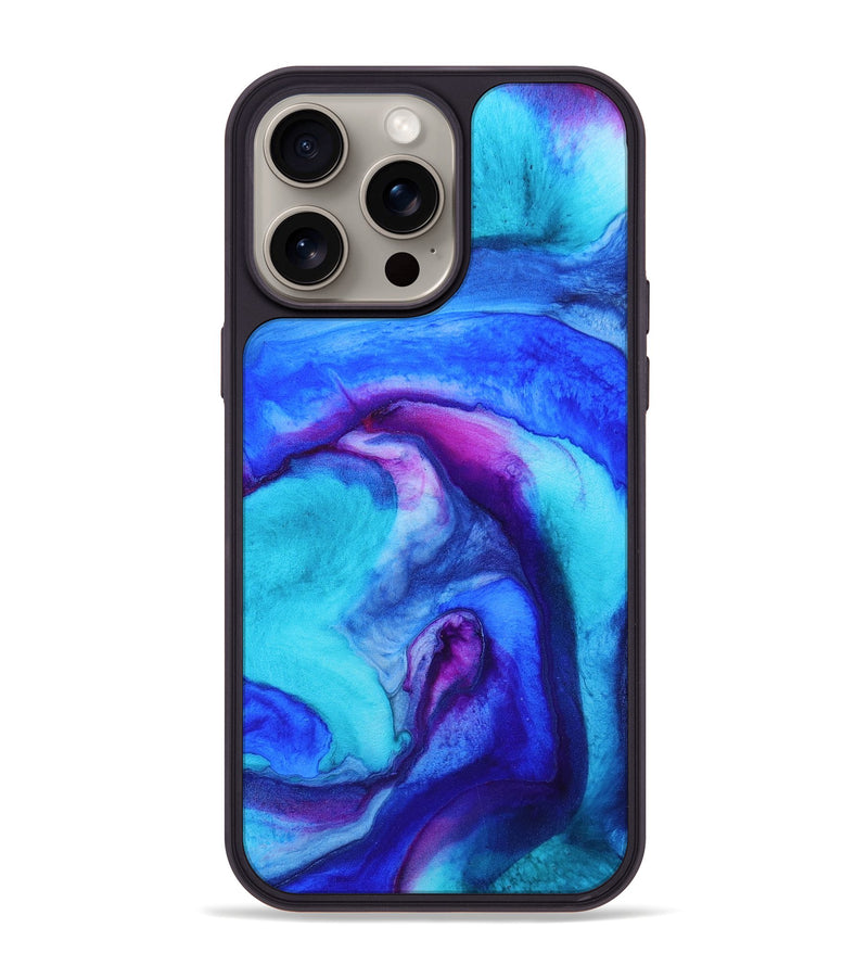 iPhone 15 Pro Max Wood+Resin Phone Case - Luther (Watercolor, 662021)