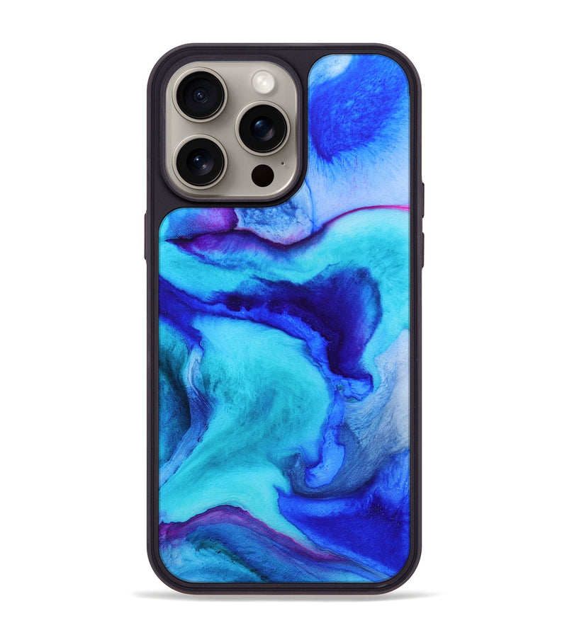 iPhone 15 Pro Max Wood+Resin Phone Case - Jonas (Watercolor, 662024)