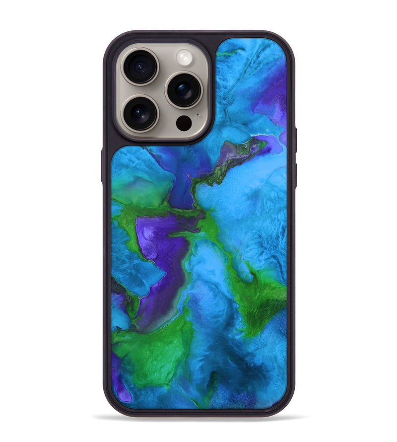 iPhone 15 Pro Max Wood+Resin Phone Case - Jerome (Watercolor, 662057)