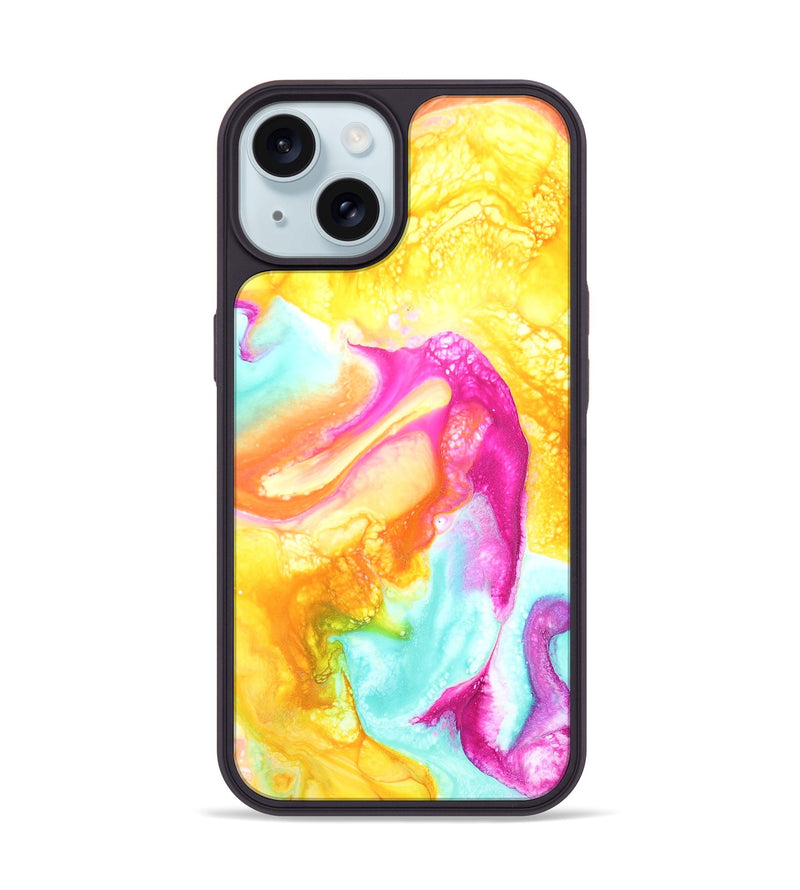 iPhone 15 Wood+Resin Phone Case - Elijah (Watercolor, 662065)