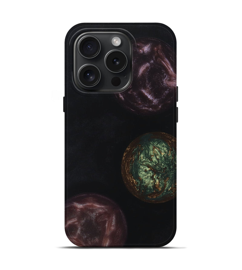 iPhone 15 Pro Wood+Resin Live Edge Phone Case - Phoebe (Cosmos, 662234)