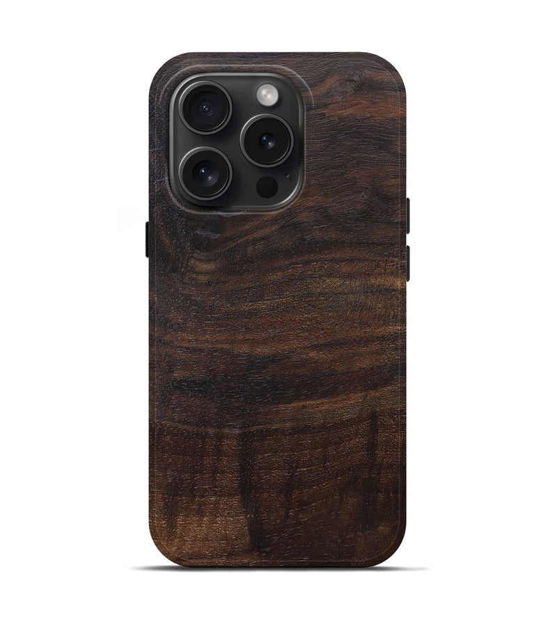 iPhone 15 Pro Burl Wood Live Edge Phone Case - Clinton (Wood Burl, 662625)