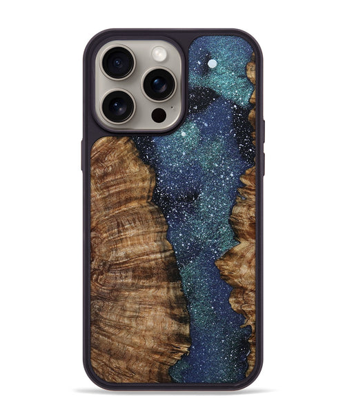 iPhone 15 Pro Max Wood+Resin Phone Case - Zachariah (Cosmos, 663492)