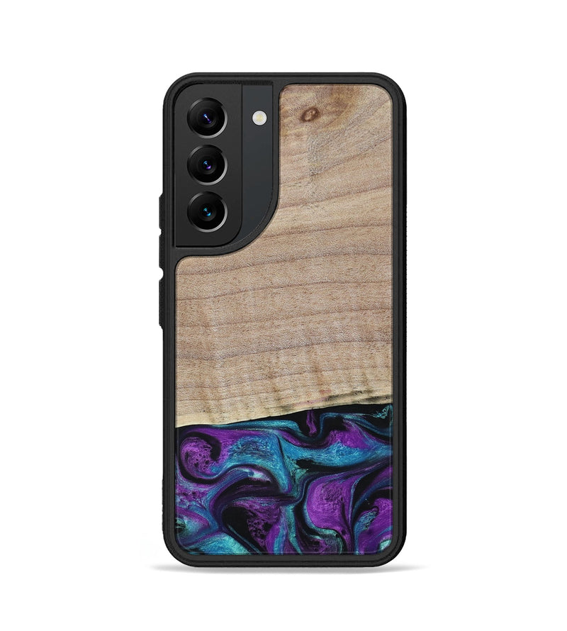 Galaxy S22 Wood+Resin Phone Case - Lauryn (Purple, 664135)