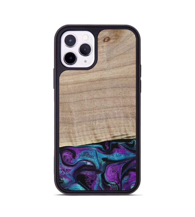 iPhone 11 Pro Wood+Resin Phone Case - Lauryn (Purple, 664135)