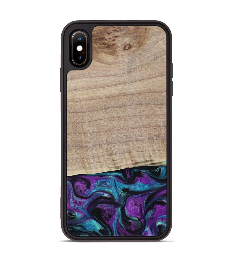 iPhone Xs Max Wood+Resin Phone Case - Lauryn (Purple, 664135)