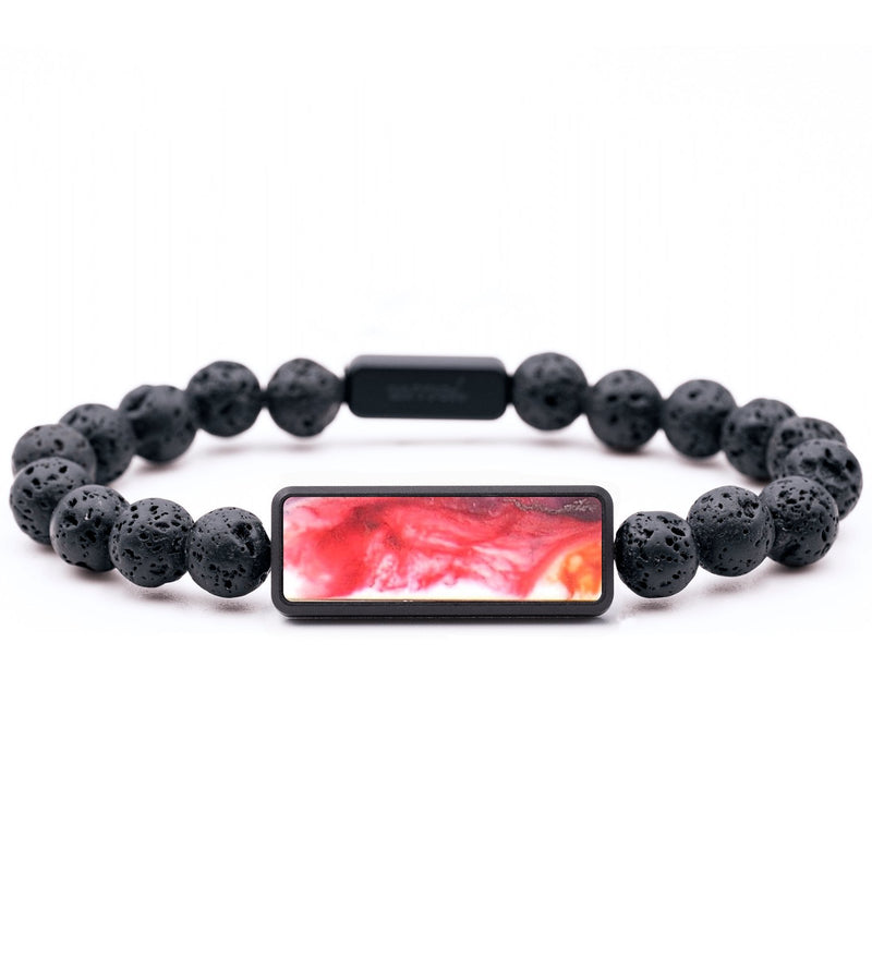 Lava Bead Wood+Resin Bracelet - Cassie (Watercolor, 664509)