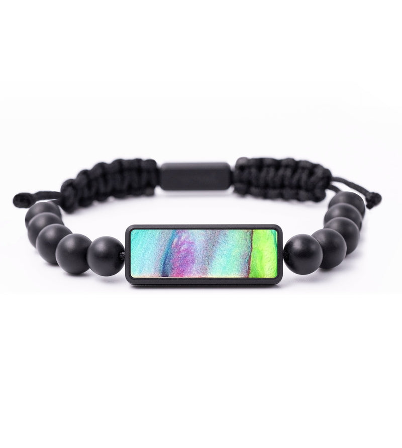 Onyx Bead Wood+Resin Bracelet - Cayden (Watercolor, 664574)