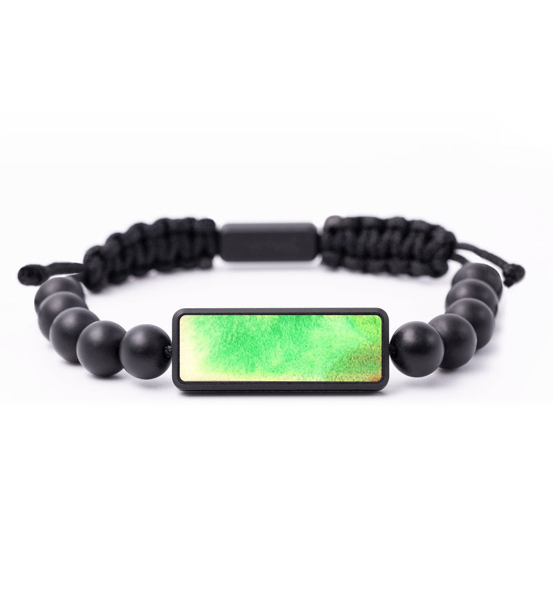 Onyx Bead Wood+Resin Bracelet - Lilith (Watercolor, 664587)