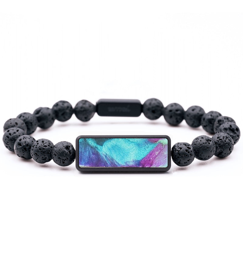 Lava Bead ResinArt Bracelet - Haylee (Watercolor, 664627)