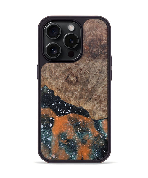 iPhone 15 Pro Wood+Resin Phone Case - Gideon (Cosmos, 666131)