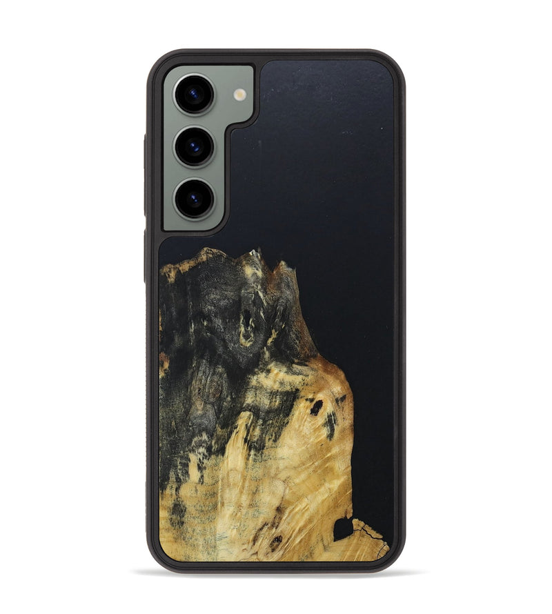 Galaxy S23 Plus Wood+Resin Phone Case - Allen (Pure Black, 666181)