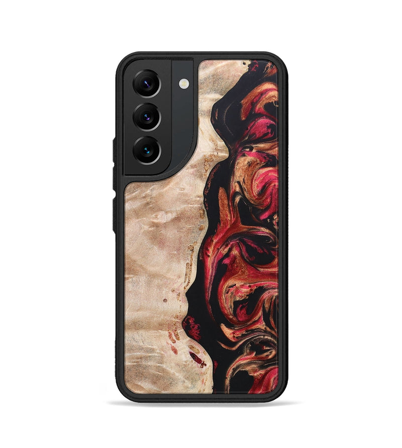 Galaxy S22 Wood+Resin Phone Case - Oscar (Red, 666353)