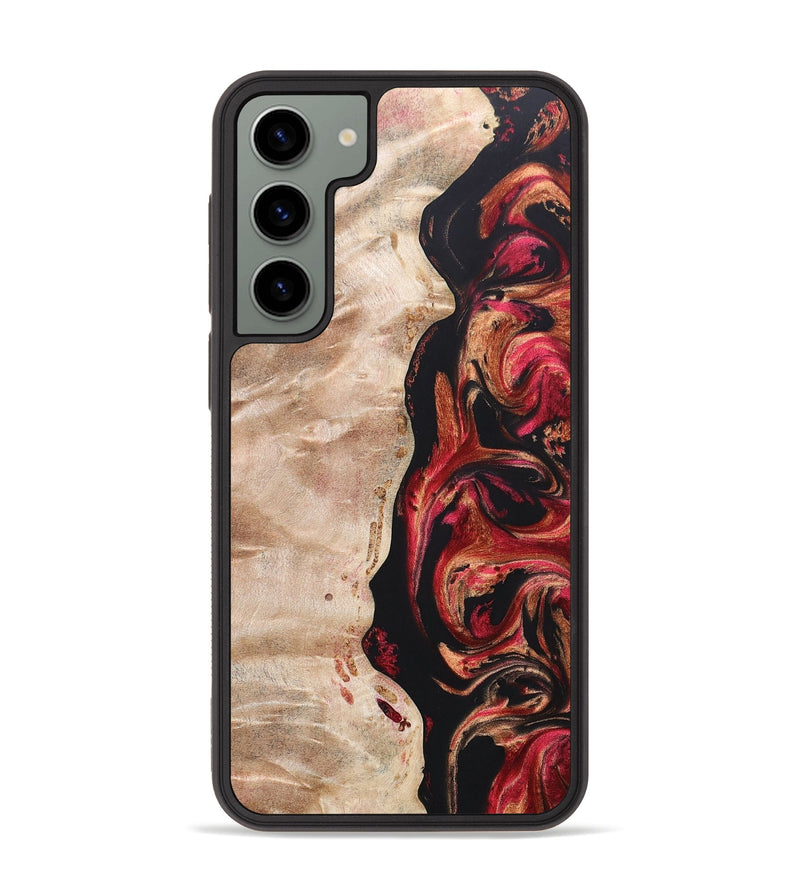 Galaxy S23 Plus Wood+Resin Phone Case - Oscar (Red, 666353)